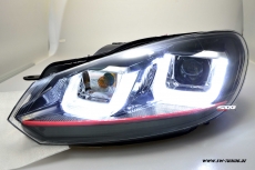 SW-DRLtube Scheinwerfer VW Golf 6 Dynamischer Blinker LED TFL U