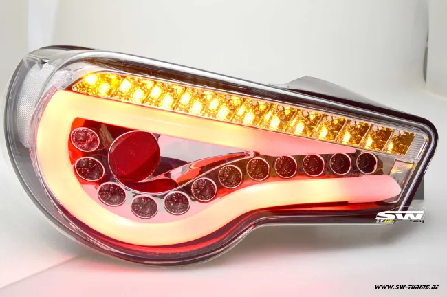 SW-Celi LED taillights for Toyota GT86 / Subaru BRZ 12-16 Lightbar chrome