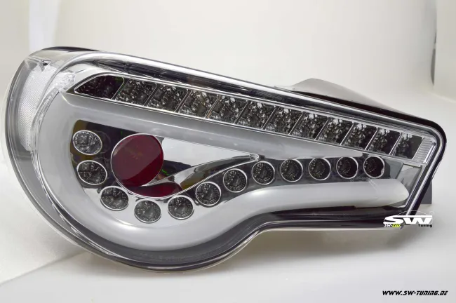 SW-Celi LED taillights for Toyota GT86 / Subaru BRZ 12-16 Lightbar chrome