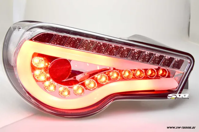 SW-Celi LED taillights for Toyota GT86 / Subaru BRZ 12-16 Lightbar chrome