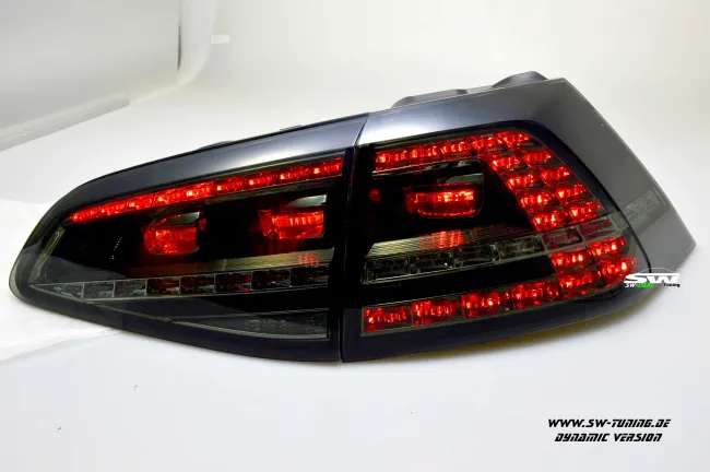 SWLight LED Rückleuchten passend für VW Golf 7 Limo AU 12-16 black/smoke (auch für Werks LED)