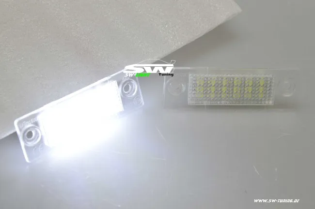 SW LED Kennzeichenbeleuchtung für VW T5 | Caddy I | Touran I | Passat 3BG Limo | Passat B6 3C Variant