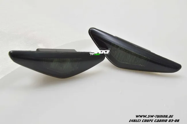 SW-Light LED Seitenblinker für 3er BMW E46 LCI Cabrio / Coupe 03-06 smoke