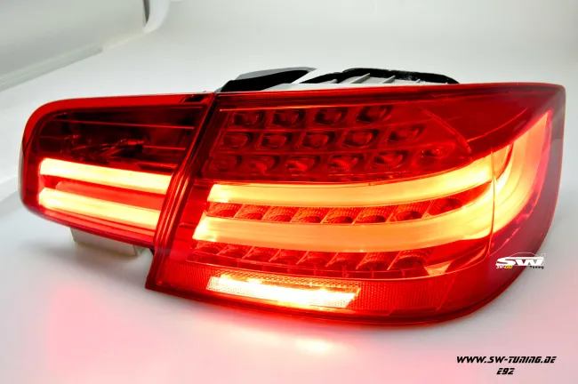 SW-Celi LED taillights suitable for 3Series BMW E92 Coupe 04-14 red/clear also LCI