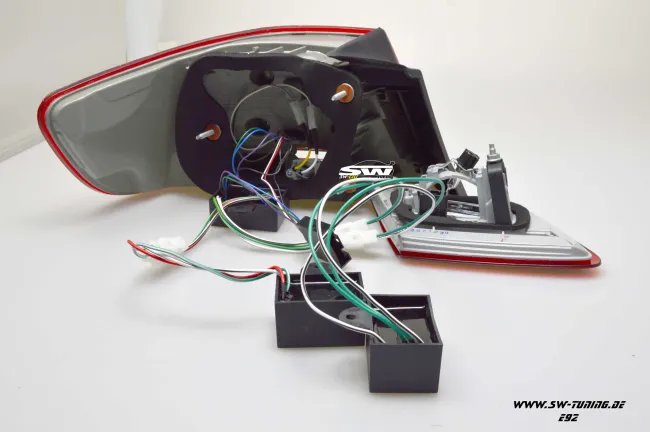 SW-Celi LED taillights suitable for 3Series BMW E92 Coupe 04-14 red/clear also LCI