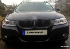 SW-Ltube Angel Eye Scheinwerfer fr 3er BMW E90 E91 05-13 High U-LED-Standlicht chrom