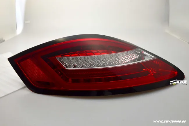 SW-Celi LED Tail Light suitable for Porsche Boxster / Cayman 987 05-09 red / chrystal Lightbar