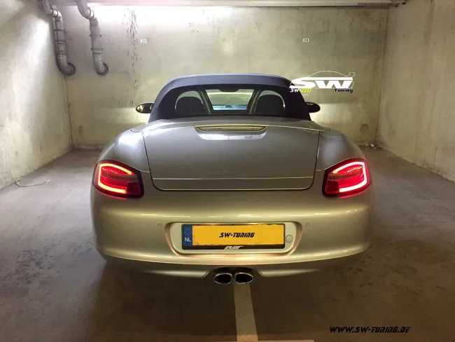 SW-Celi LED Rückleuchten passend für Porsche Boxster Cayman 987 05-09 red/cherry Lightbar
