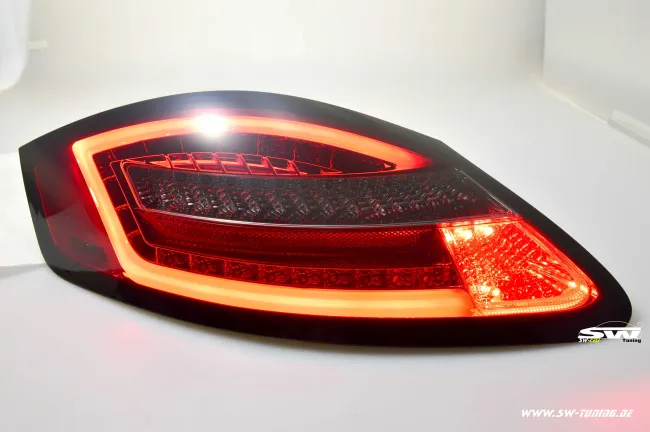 SW-Celi LED Rückleuchten passend für Porsche Boxster Cayman 987 05-09 red/cherry Lightbar