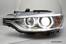 SW-DRL Angel Eye Scheinwerfer fr BMW 3er F30/F31 12-15 LED TFL-Standlichtringe black