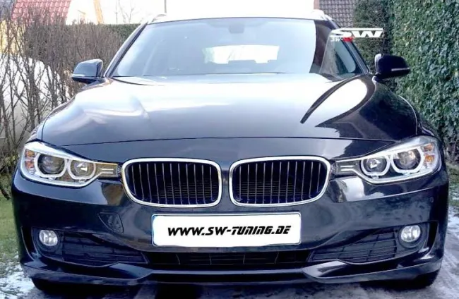 SW-DRL Angel Eye Scheinwerfer für BMW 3er F30/F31 12-15 LED TFL-Standlichtringe black