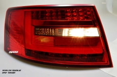 SW-Celi LED Rckleuchten passend fr Audi A6 4F Limousine 04-08 Lightbar red smoke (fr 6Pin Serie Birne RL)