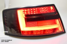SW-Celi LED Rckleuchten passend fr Audi A6 4F Limousine 04-08 Lightbar smoke (fr 6Pin Serie Birne RL)