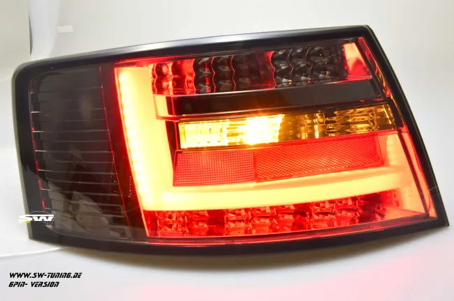 SW-Celi LED taillights suitable for Audi A6 4F Sedan 04-08 smoke Lightbar for 6Pin Series blubs