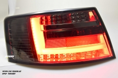 SW-Celi LED Rckleuchten passend fr Audi A6 4F Limousine 04-08 Lightbar smoke (fr 6Pin Serie Birne RL)