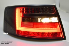SW-Celi LED Rckleuchten passend fr Audi A6 4F Limousine 04-08 Lightbar smoke (fr 6Pin Serie Birne RL)