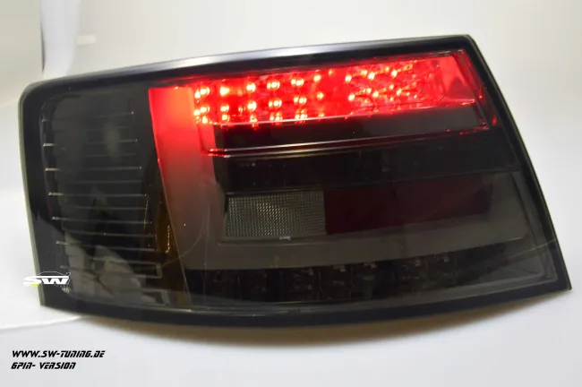 SW-Celi LED taillights suitable for Audi A6 4F Sedan 04-08 smoke Lightbar for 6Pin Series blubs