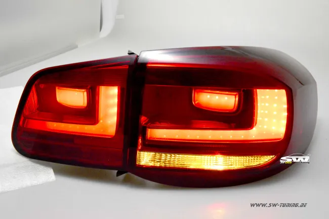 SW-Celi LED Rückleuchten für VW Tiguan 5N 07-10 Lightbar red / smoke