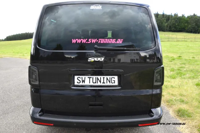 SW-Celis LED taillights for VW T5 Type 7H 7E 03-15 Black/smoke White-Lightbar