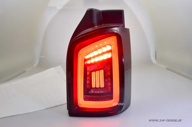 SW-Celis LED taillights for VW T5 Type 7H 7E 05-15 Black/smoke RED-Lightbar