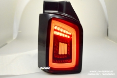 SW-Celi LED taillights for VW T5 Type 7H 7E 03-15 Black/smoke White-Lightbar for Twindoors