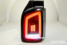 SW-Celi LED taillights for VW T5 Type 7H 7E 03-15 Black/smoke White-Lightbar for Twindoors