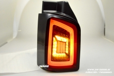 SW-Celi LED taillights for VW T5 Type 7H 7E 03-15 Black/smoke White-Lightbar for Twindoors