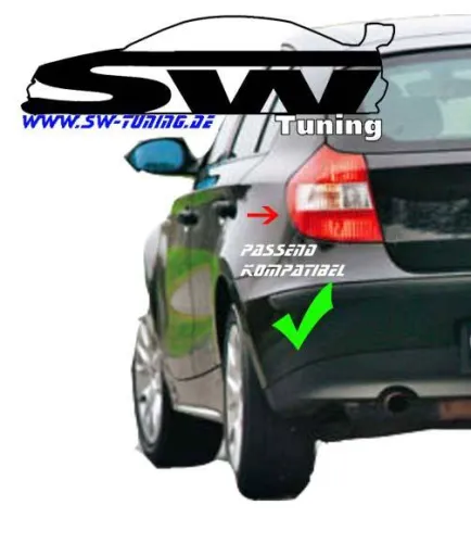 SW-Celi LED Rückleuchten passend für BMW 1er E81/E87 04-07 Black/smoke White-Lightbar