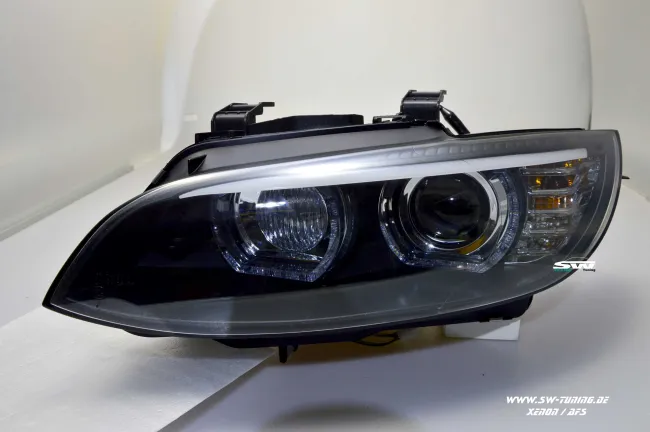SW-Ltube Angel Eye Xenon Scheinwerfer mit AFS für 3er BMW E92 E93 05-08 High U-LED TFL-Standlicht Black