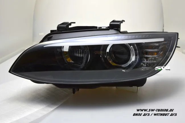 SW-Ltube Angel Eye Xenon headlights for BMW E92 E93 05-08 2 High U-LED DRL-positionslight black without AFS