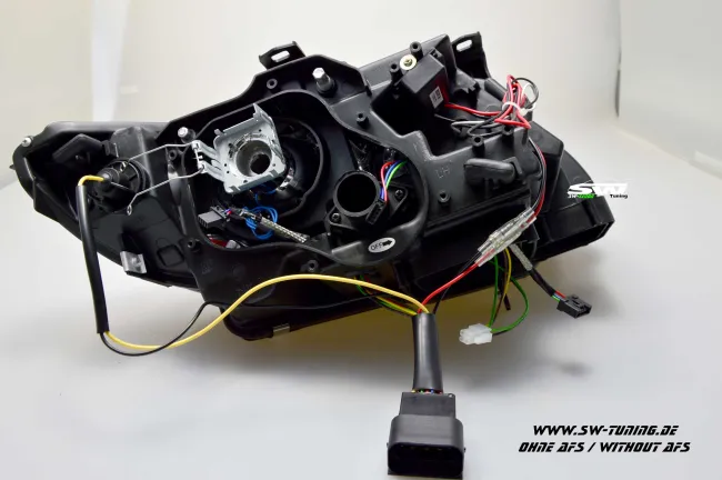 SW-Ltube Angel Eye Xenon headlights for BMW E92 E93 05-08 2 High U-LED DRL-positionslight black without AFS