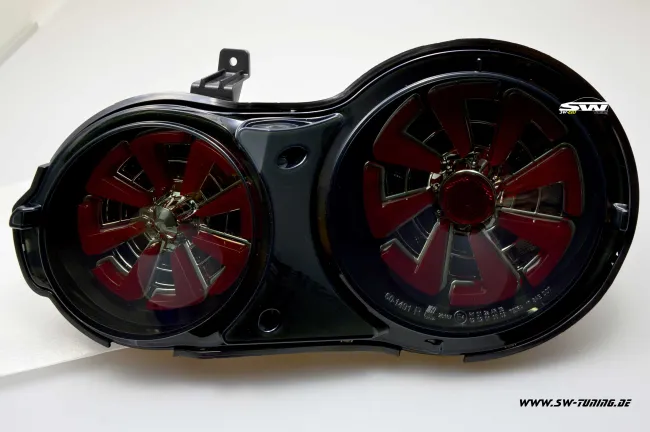 SW-Celi LED taillights for Nissan GT-R R35 09-16 Black/smoke RED-Lightbar