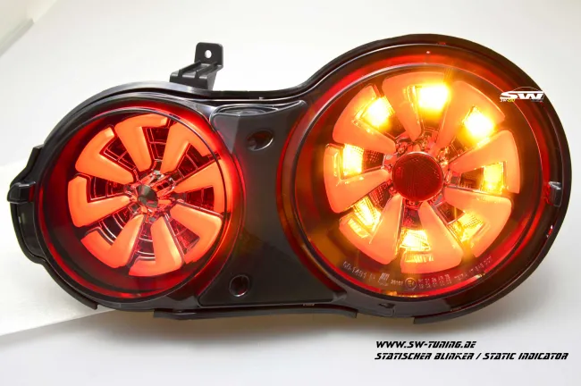 SW-Celi LED taillights for Nissan GT-R R35 09-16 Black/smoke RED-Lightbar