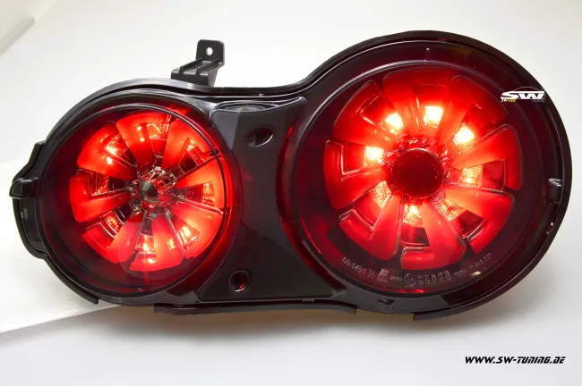 SW-Celi LED taillights for Nissan GT-R R35 09-16 Black/smoke RED-Lightbar