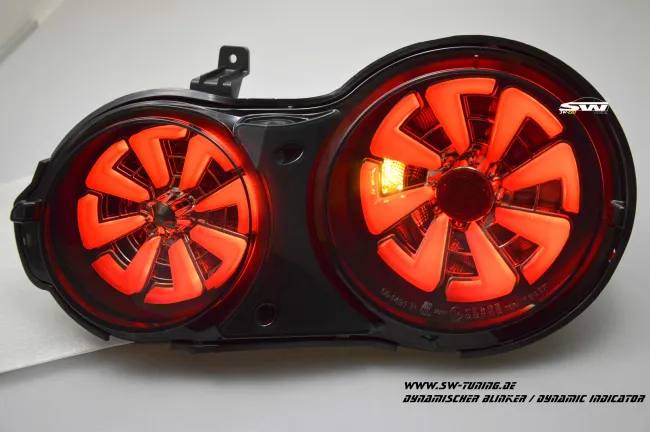 SW-Celi LED taillights for Nissan GT-R R35 09-16 Black/smoke RED-Lightbar