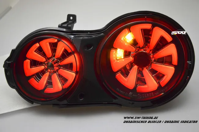 SW-Celi LED taillights for Nissan GT-R R35 09-16 Black/smoke RED-Lightbar