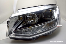 SW-DRLTube Scheinwerfer fr VW T6 Typ SG 16-20 LED Tagfahrlicht Lighttube chrom