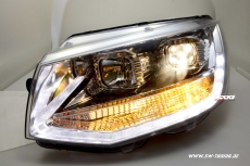 SW-DRLTube Scheinwerfer fr VW T6 Typ SG 16-20 LED Tagfahrlicht Lighttube chrom