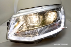 SW-DRLTube Scheinwerfer fr VW T6 Typ SG 16-20 LED Tagfahrlicht Lighttube chrom