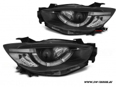 SW-DRLTube Scheinwerfer fr Mazda CX-5 Typ KE 11-15 LED Tagfahrlicht Lighttube black