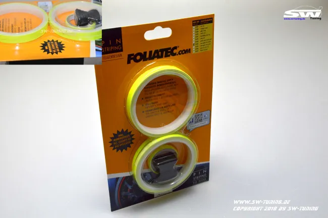 Rims Pinstriping Neon Yellow Foliatec 9,4m 1,33EUR/m