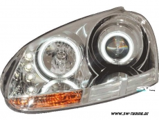 SW Angel Eye Scheinwerfer VW Golf 5 03-08 black CCFL