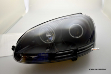 SW Angel Eye Scheinwerfer VW Golf 5 03-08 black CCFL-Standlichtringe LED Standlicht Lighttube