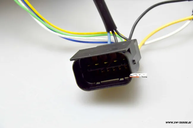 SW-DRLtube Angel Eye Xenon headlights for BMW X5 E70 07-10 High U-LED DRL black without AFS