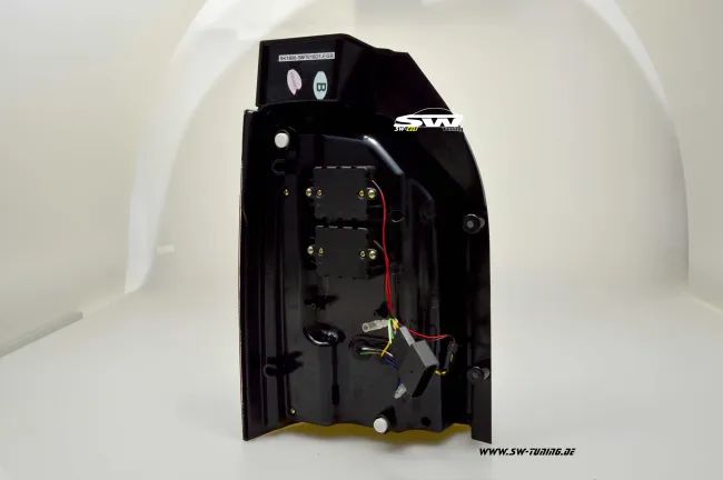 SW-Celi LED Rückleuchten für VW T6 Typ SG 16-20 Heckklappe red/clear mit Wischblinker