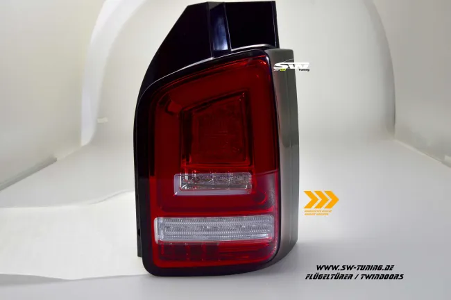 SW-Celis LED taillights for VW T6 Type SG 2016-2020 twindoors Red / clear dynamic indicator