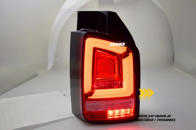 SW-Celis LED taillights for VW T6 Type SG 2016-2020 twindoors Red / clear dynamic indicator