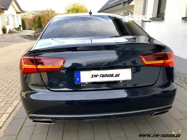 SW-Celi LED taillights for Audi A6 4G Sedan 11-14 red clear Lightbar dynamic LED indicator