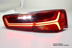 SW-Celi LED Rckleuchten fr Audi A6 4G Limousine 11-14 Lightbar red clear