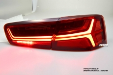 SW-Celi LED Rckleuchten fr Audi A6 4G Limousine 11-14 Lightbar red clear